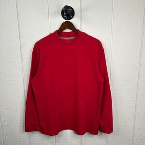 Vintage 90’s Red Nike Mock Neck Heavy Weight Long Sleeve Size Medium